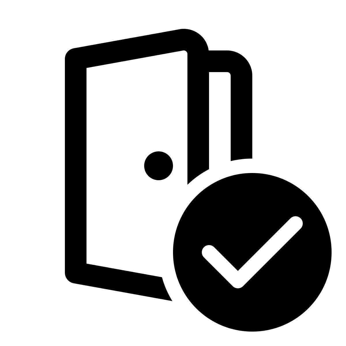 windows 11 outline style door sensor checked icon