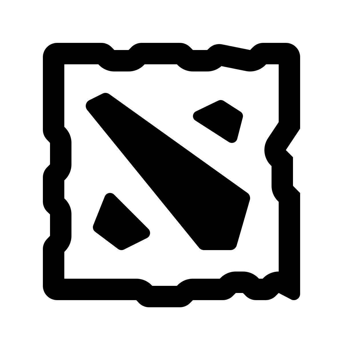 windows 11 outline style dota icon