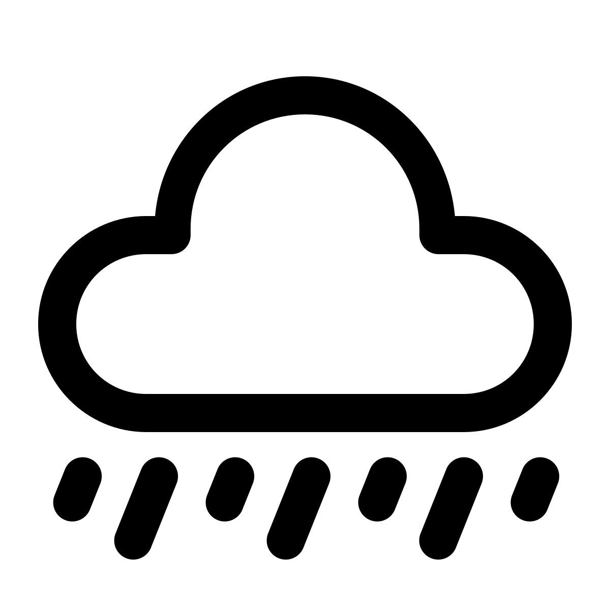 windows 11 outline style 瓢泼大雨 icon