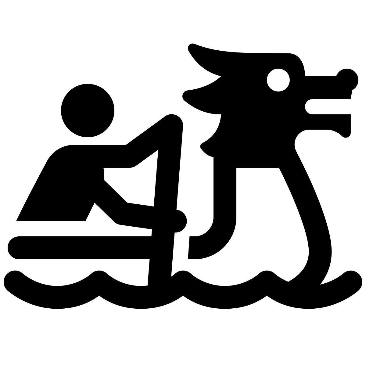 windows 11 outline style bateau dragon icon