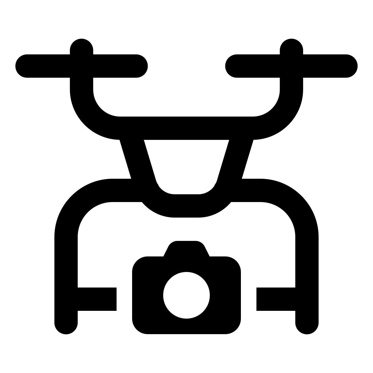 windows 11 outline style 无人机用相机 icon