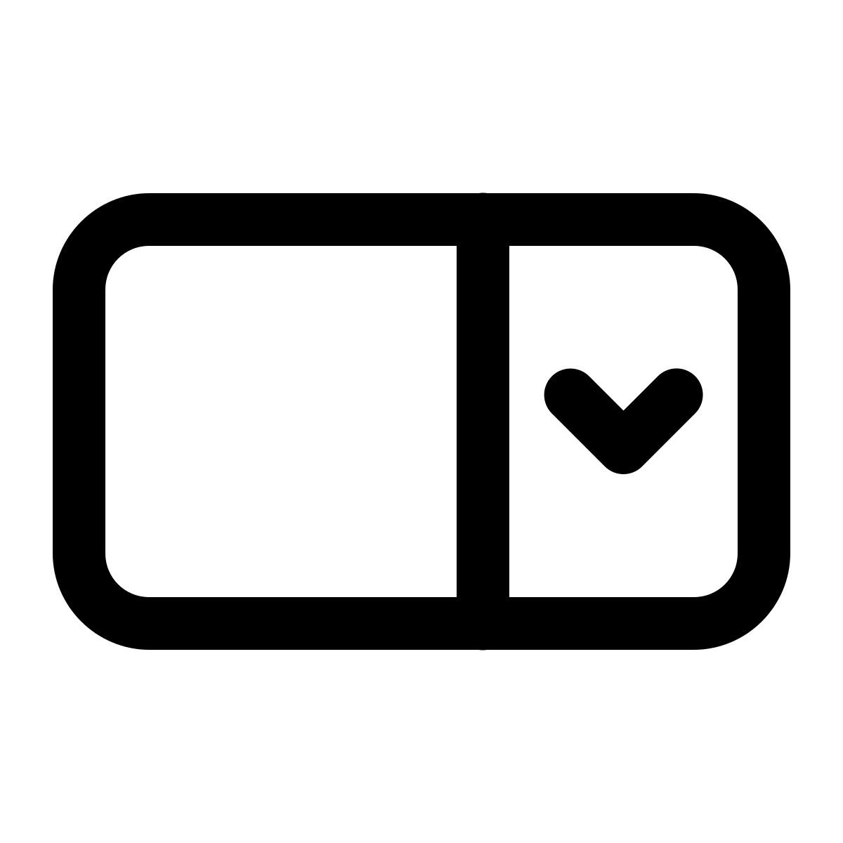 windows 11 outline style 下拉字段 icon