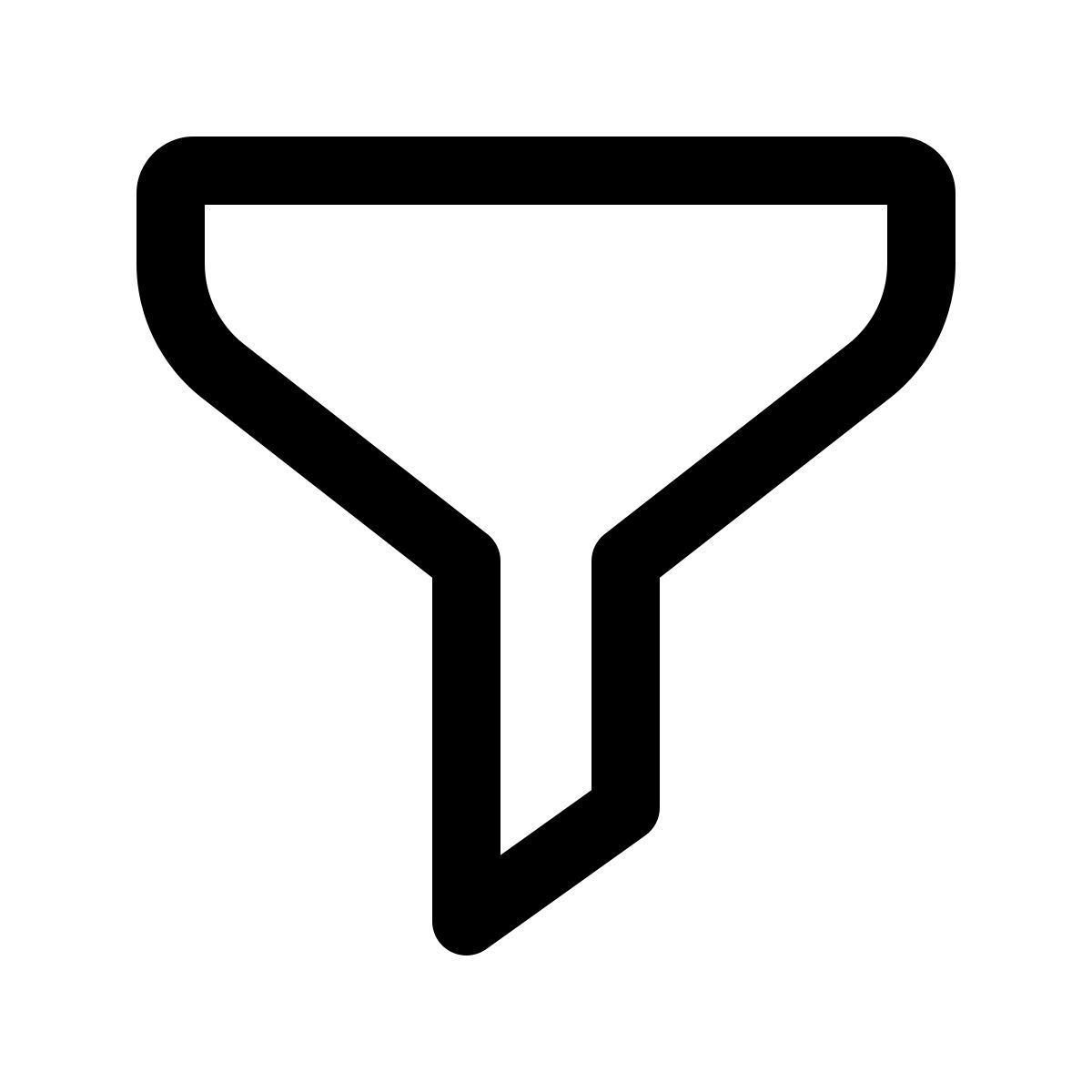 windows 11 outline style 空过滤器 icon