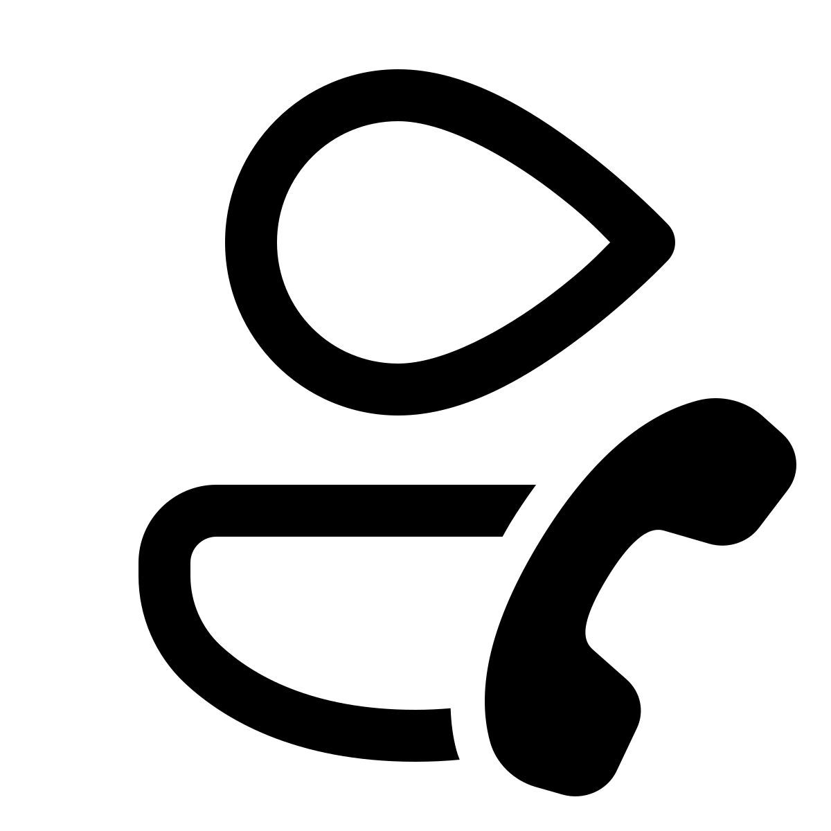 windows 11 outline style fin appel femelle icon