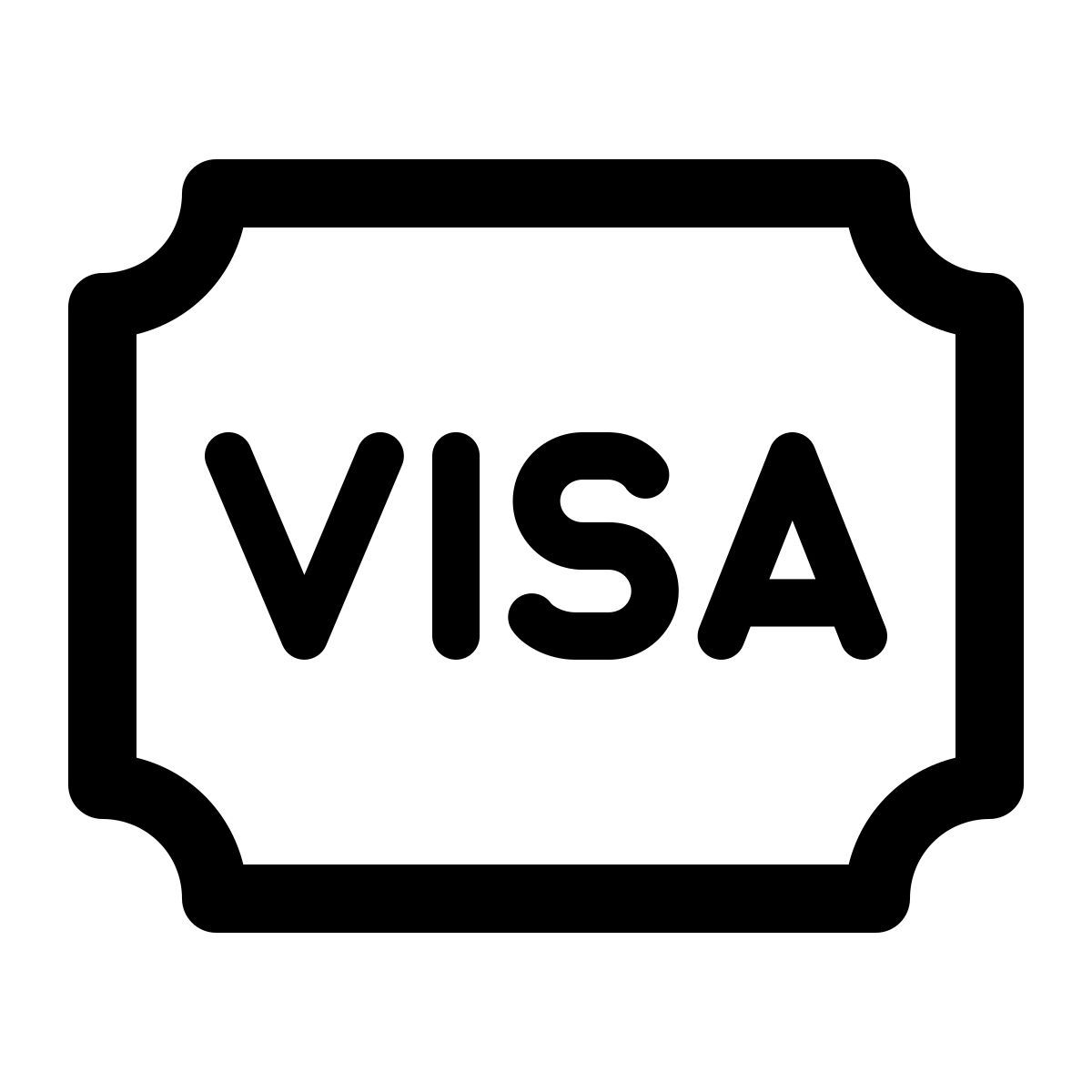 windows 11 outline style 입구 비자 icon