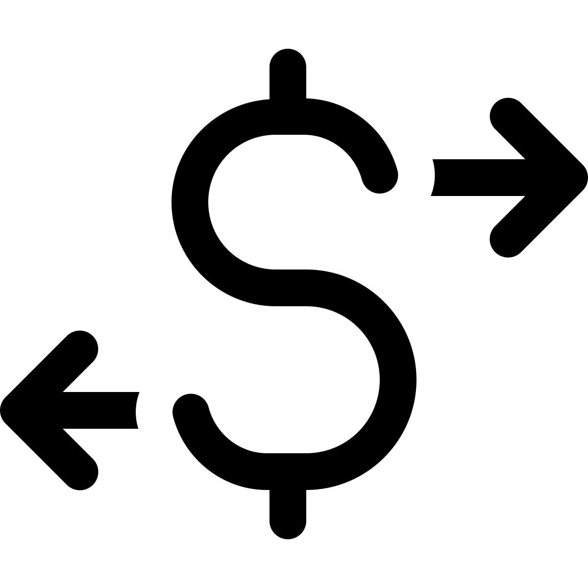 windows 11 outline style 现金流 icon