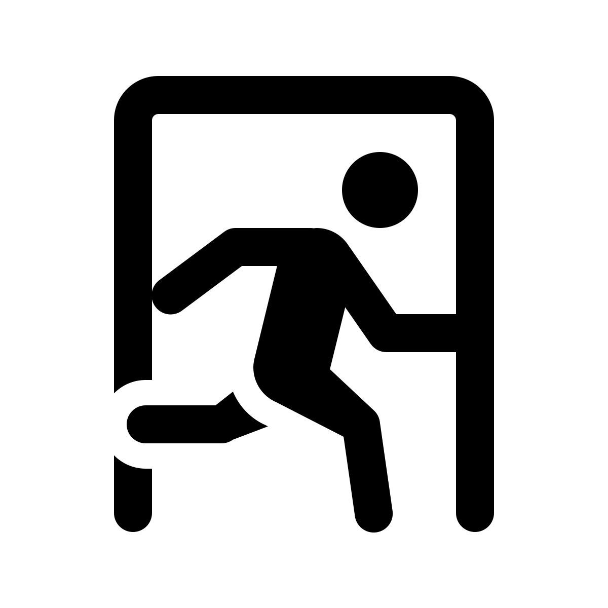 windows 11 outline style segnale d'uscita icon