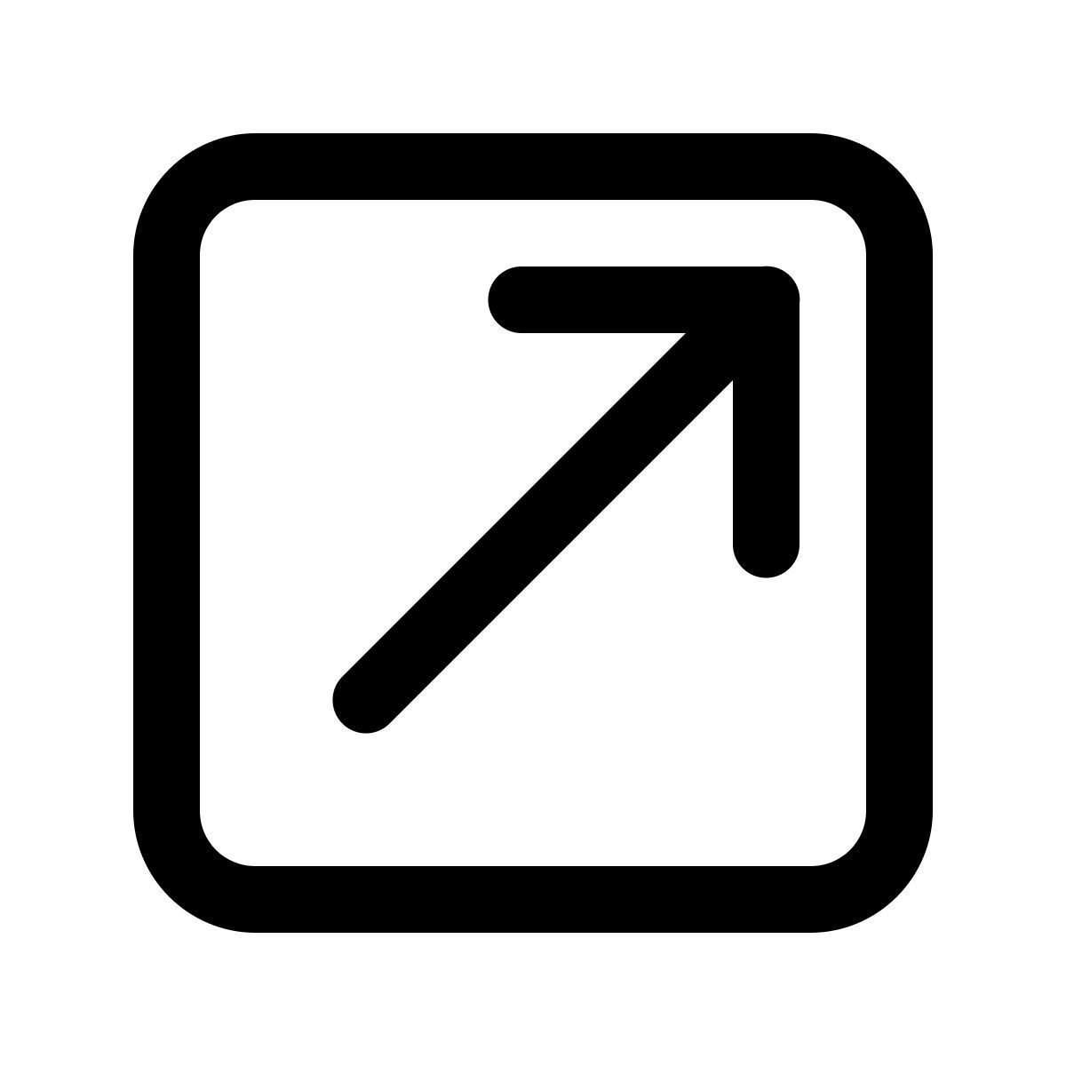 windows 11 outline style 外部链接方框 icon