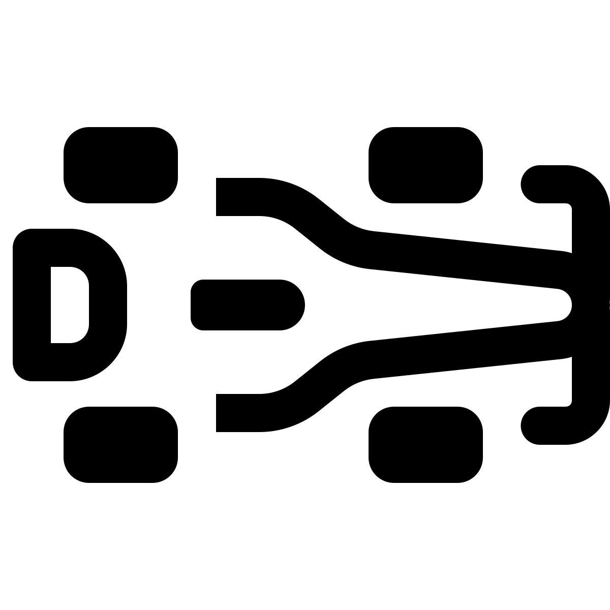 windows 11 outline style f1 레이스 자동차의 최고 veiw icon