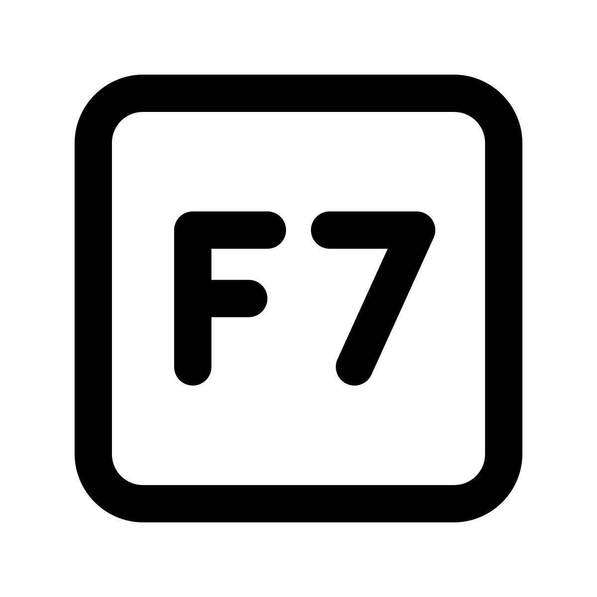 windows 11 outline style f7 键 icon