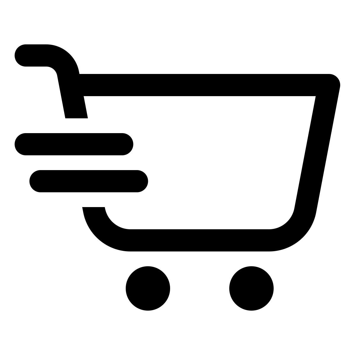 windows 11 outline style 快速购物车 icon