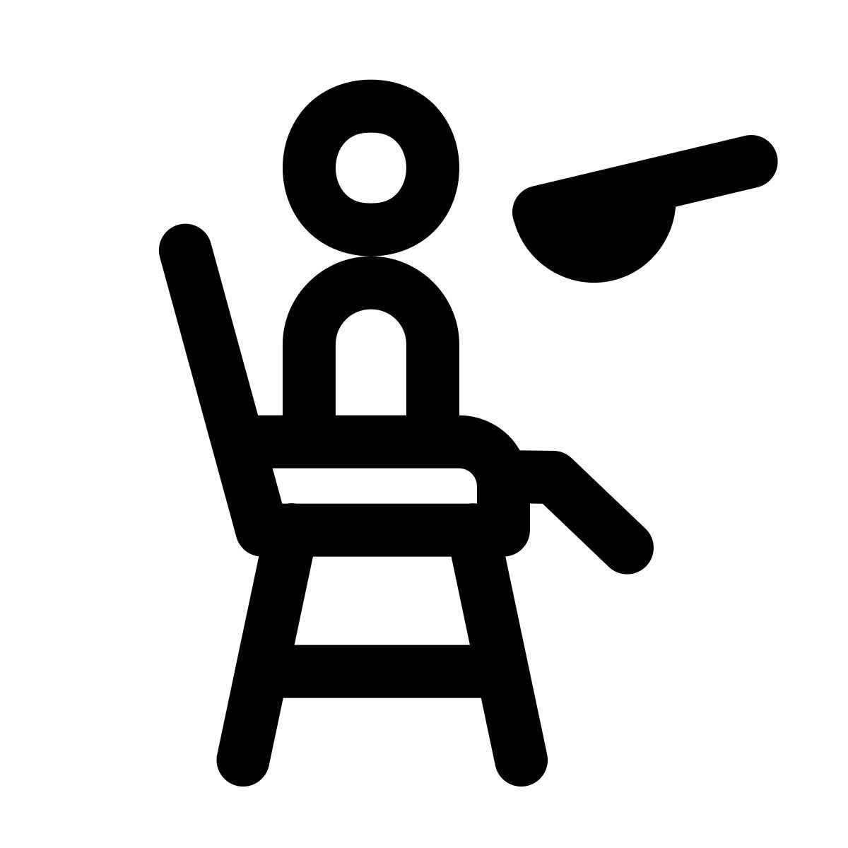 windows 11 outline style feeding baby icon