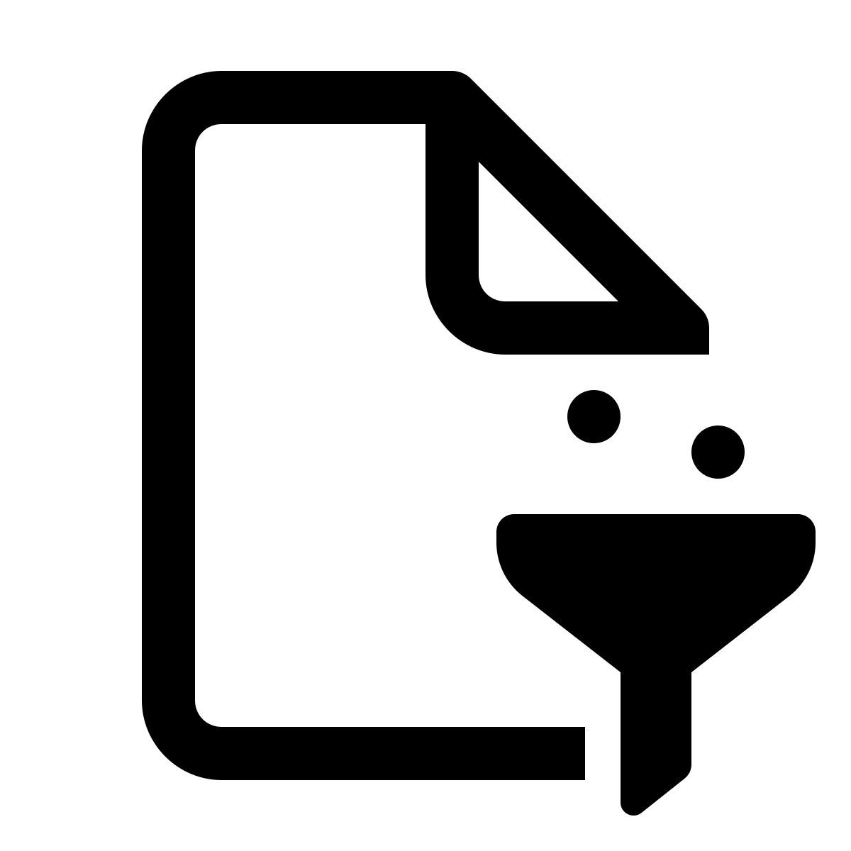 windows 11 outline style archivo filtrado icon