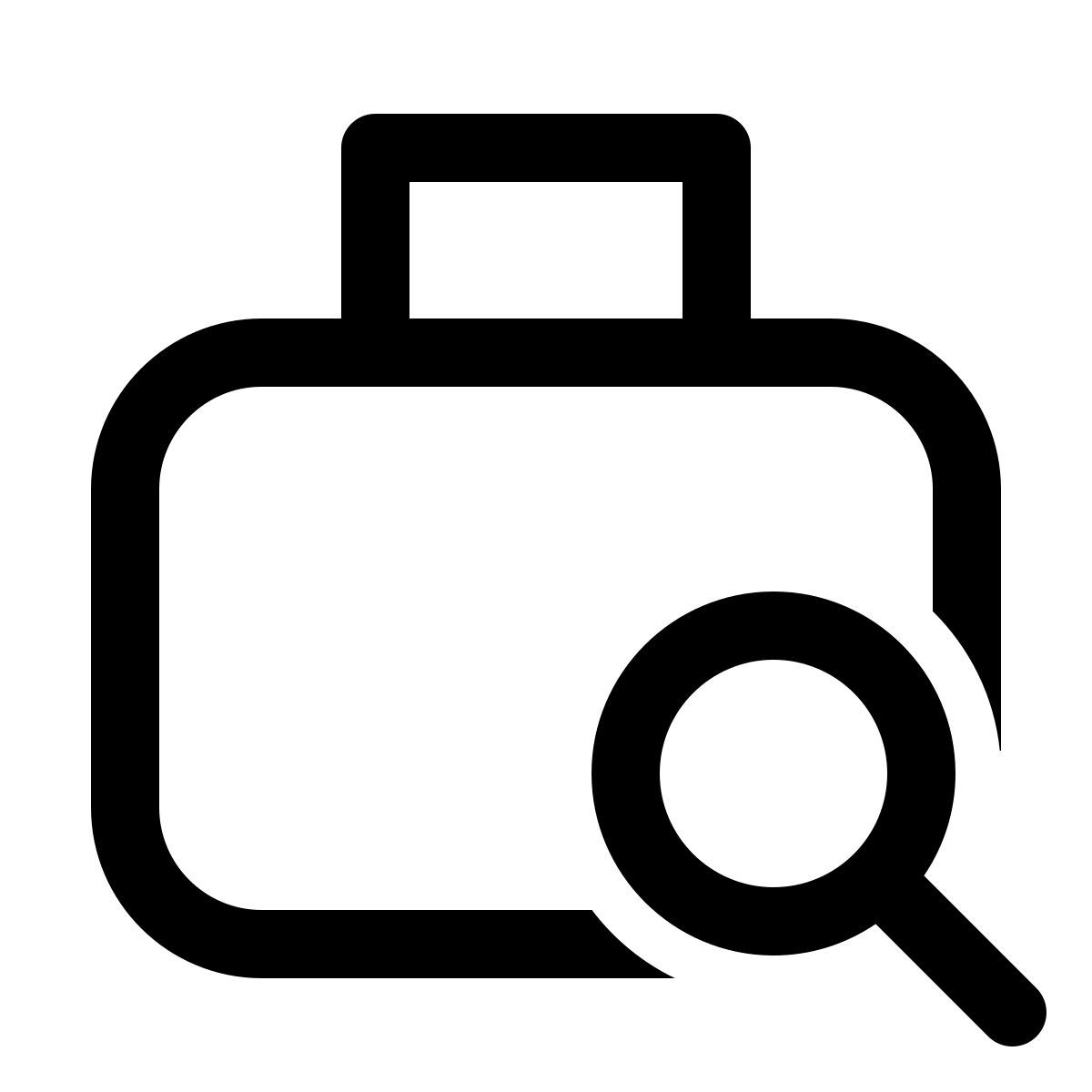 windows 11 outline style buscar trabajo correspondiente icon