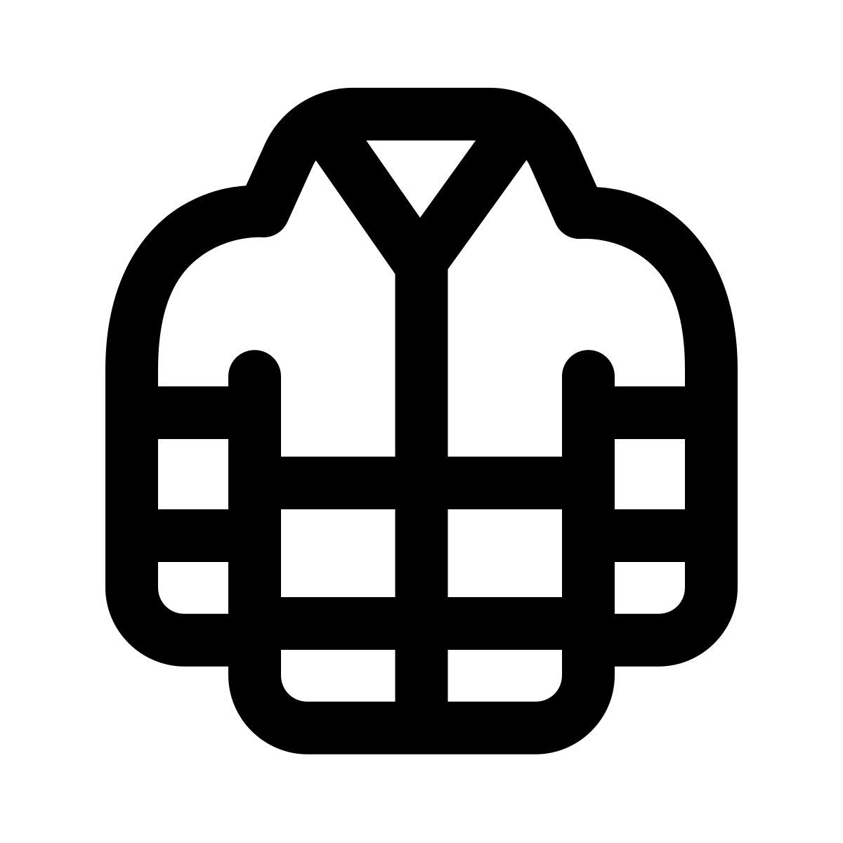 windows 11 outline style 消防员外套 icon