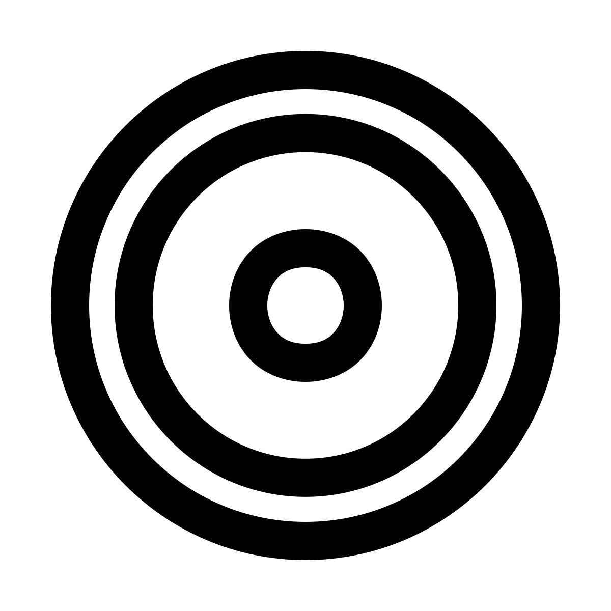 windows 11 outline style disco frisbee icon