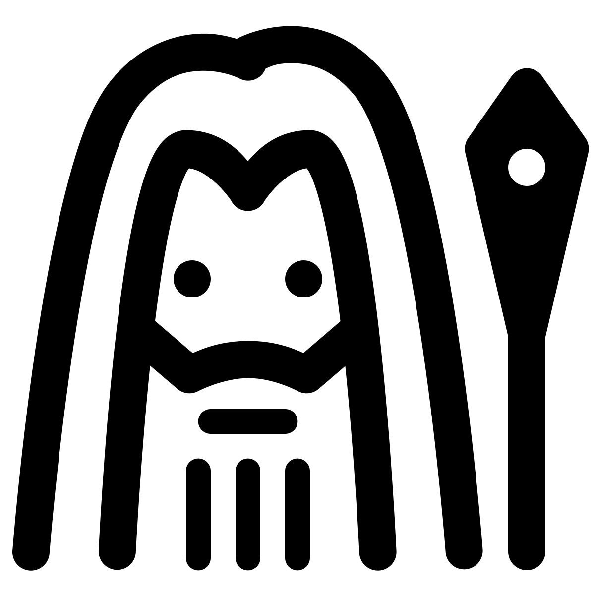 windows 11 outline style 甘道夫 icon