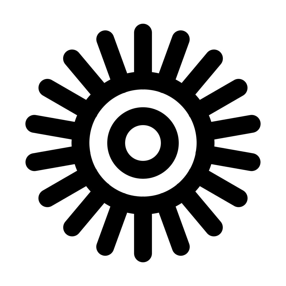 windows 11 outline style 非洲菊 icon