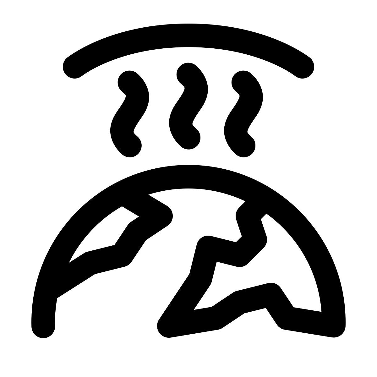 windows 11 outline style greenhouse effect icon