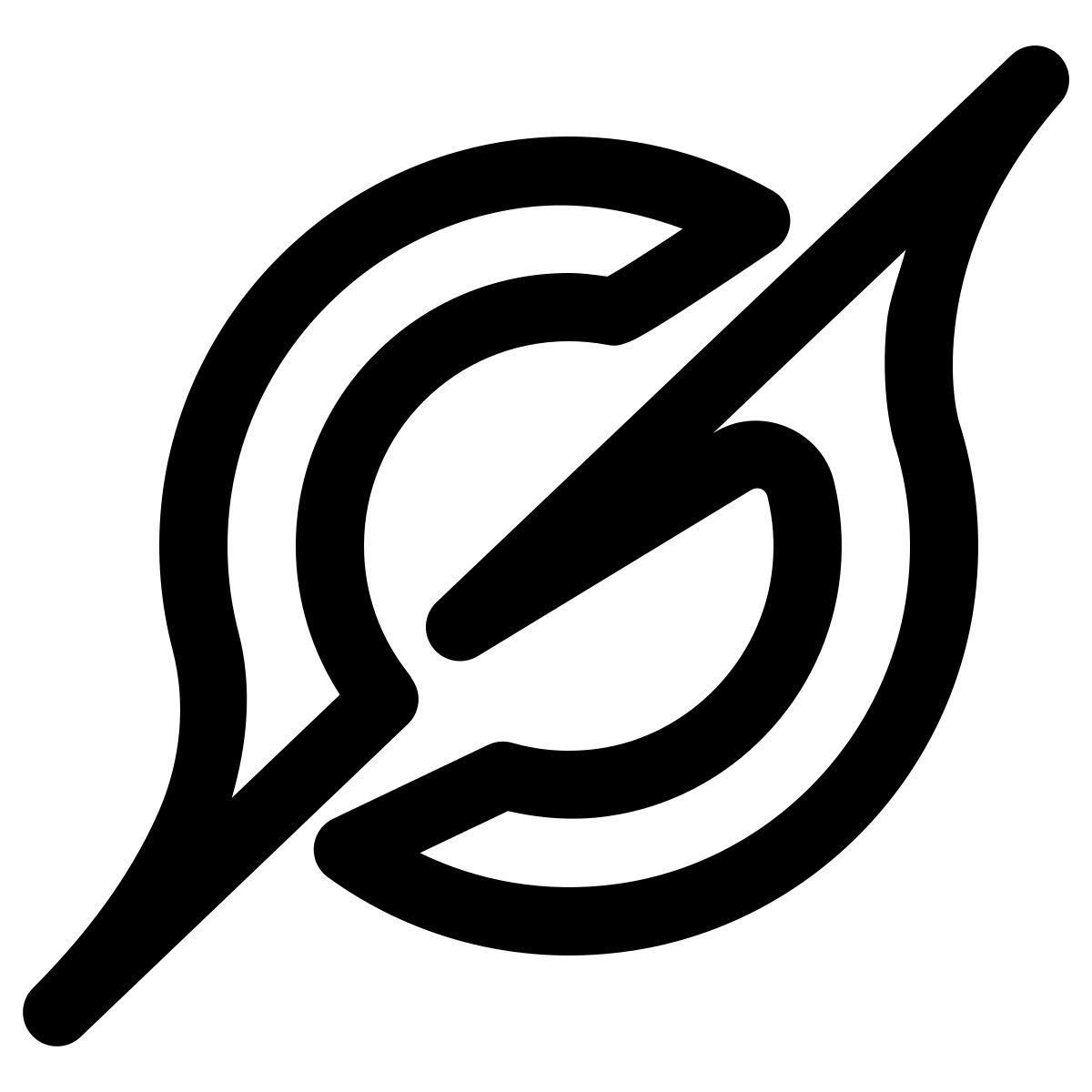 windows 11 outline style 그록 icon