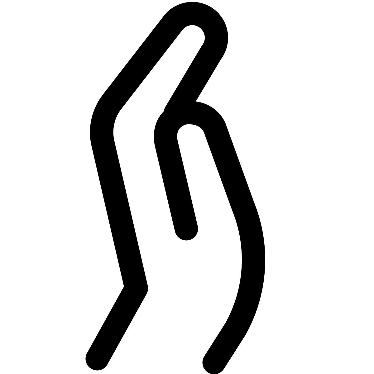 windows 11 outline style 手侧视图 icon