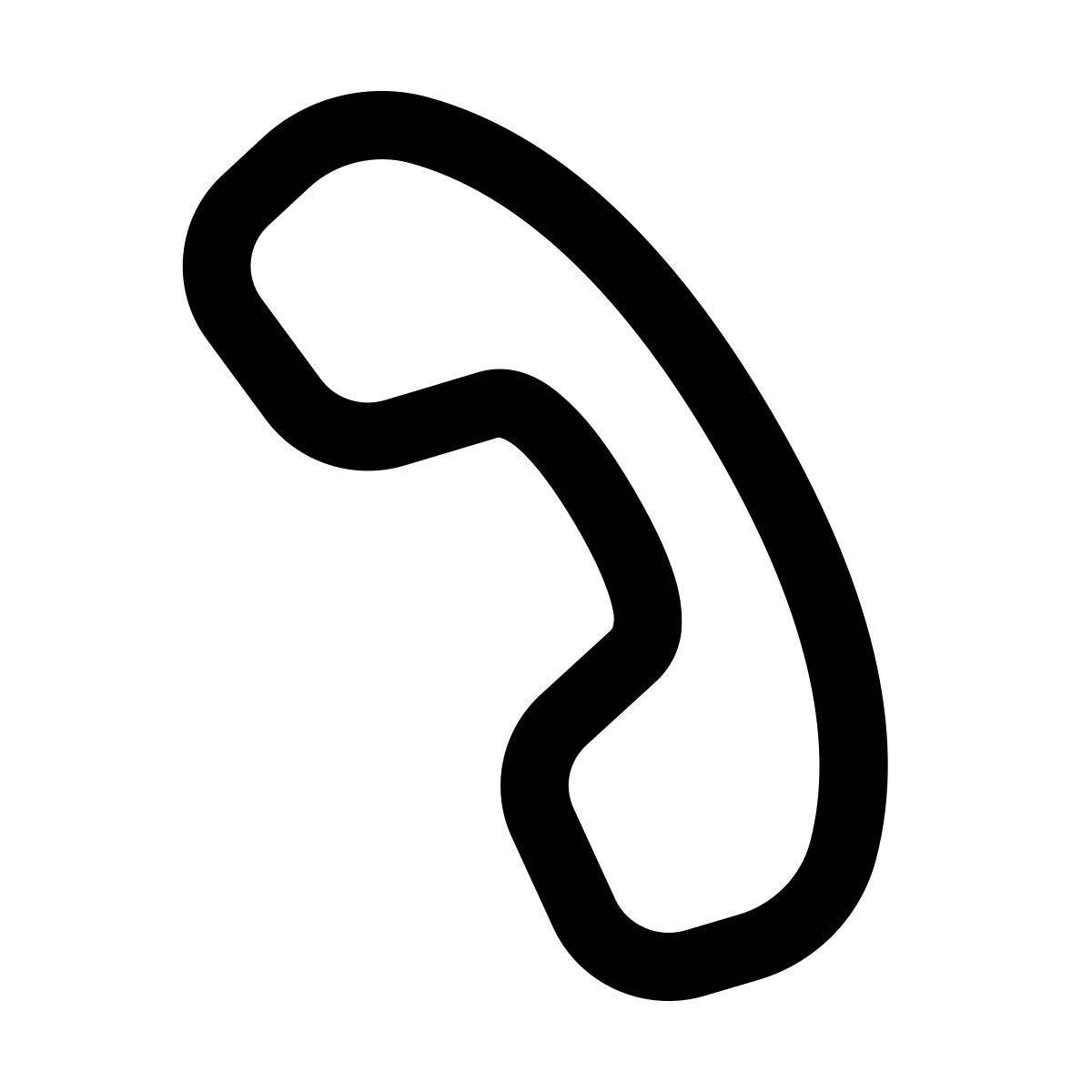 windows 11 outline style raccrocher icon