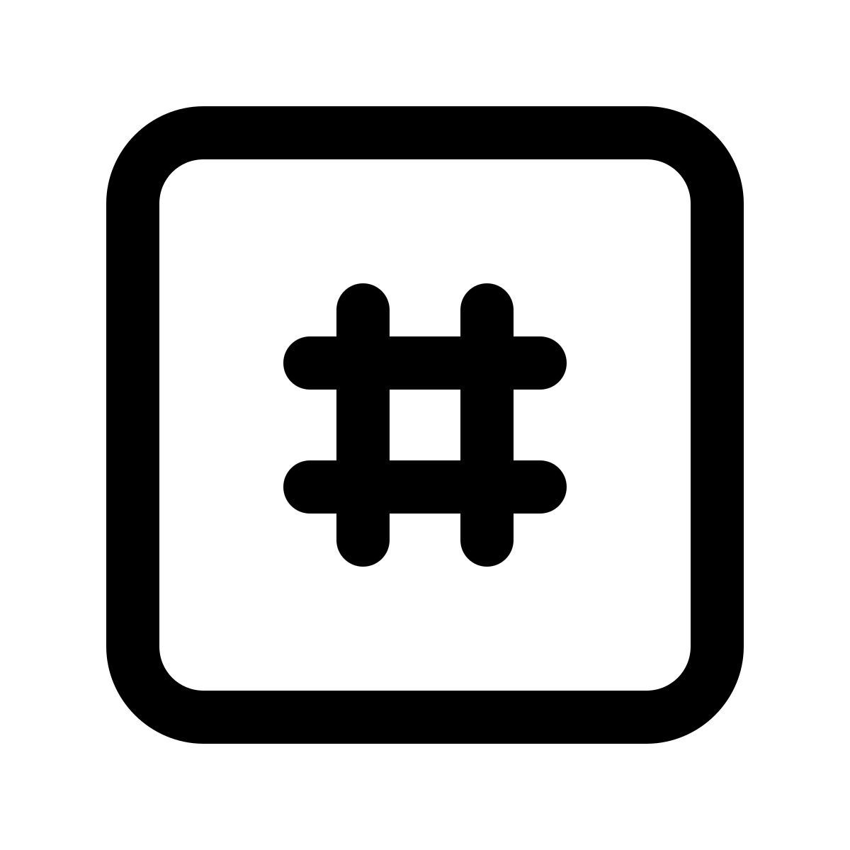 windows 11 outline style 井号键 icon