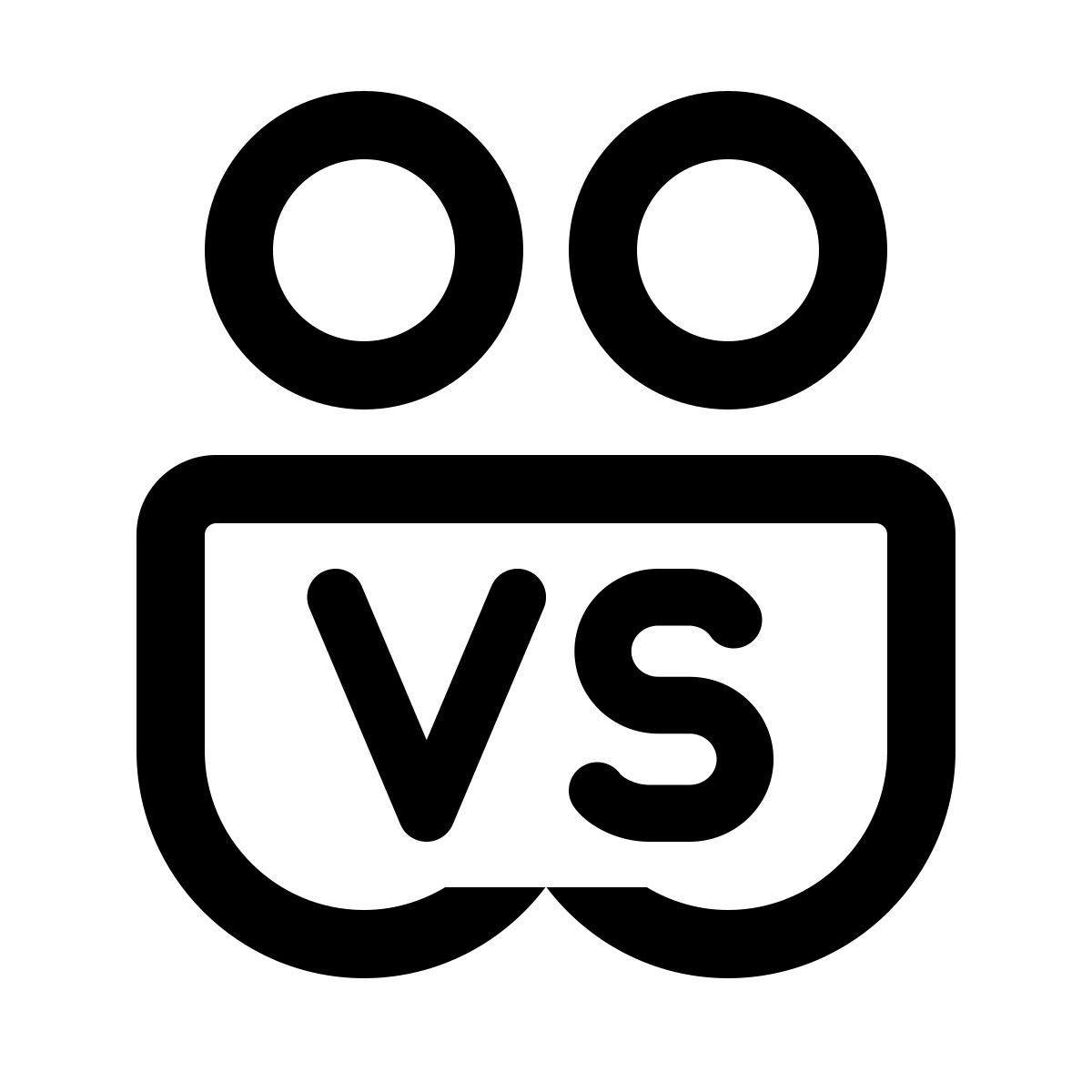 windows 11 outline style 머리에 머리 icon