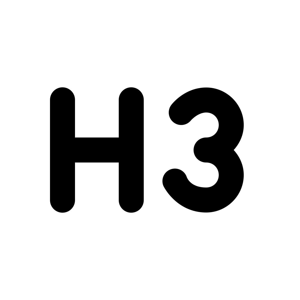 windows 11 outline style encabezado 3 icon