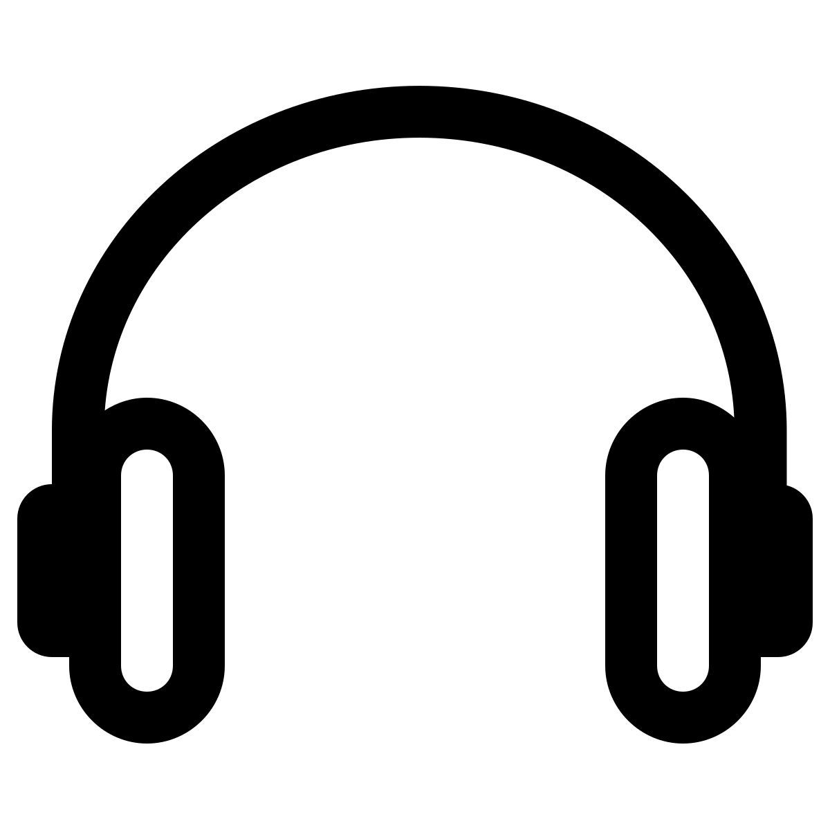 windows 11 outline style casque audio icon