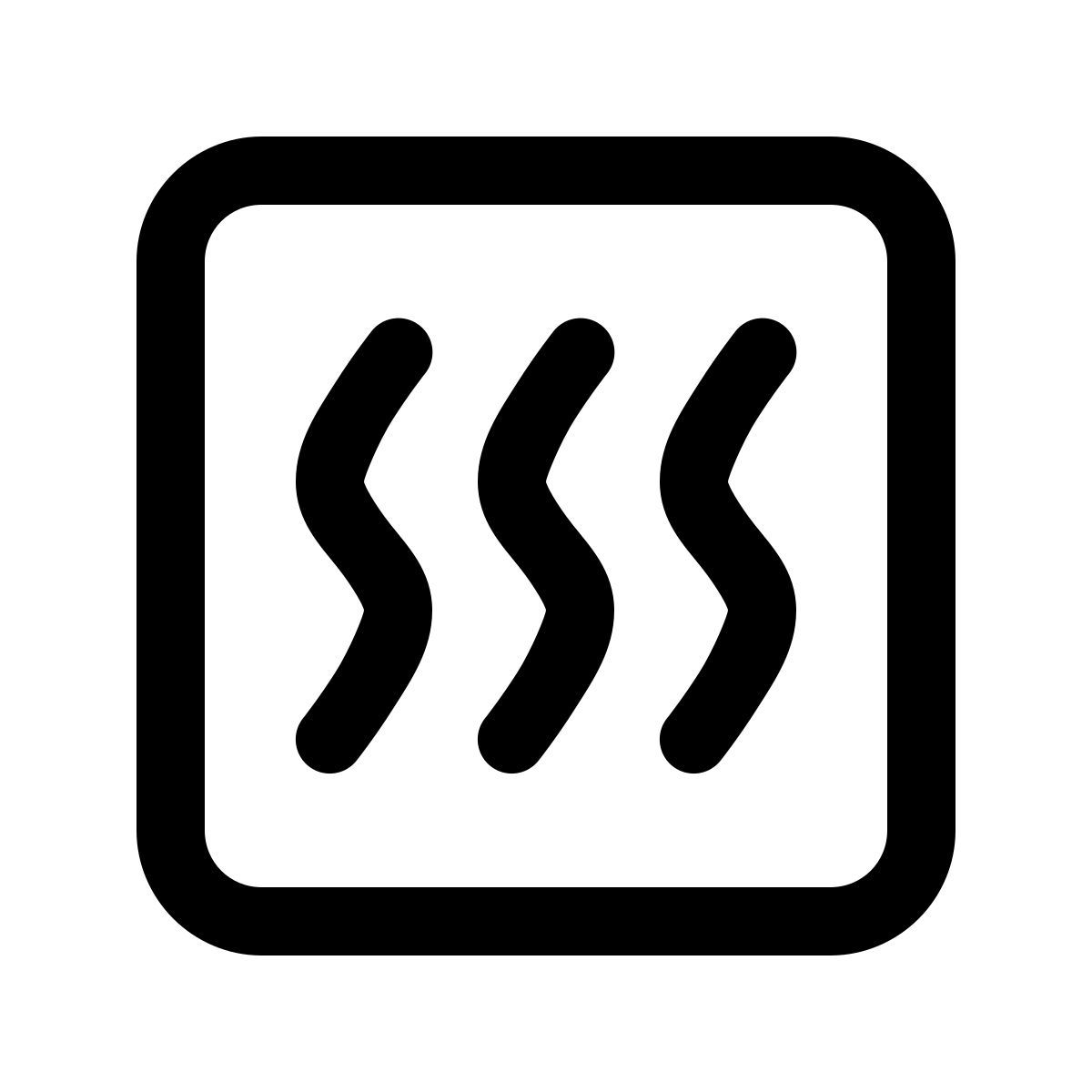 windows 11 outline style calefacción icon