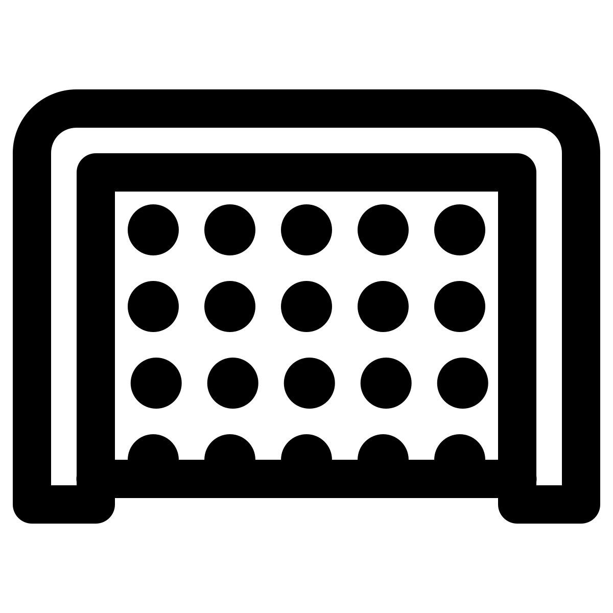 windows 11 outline style puertas de hockey icon