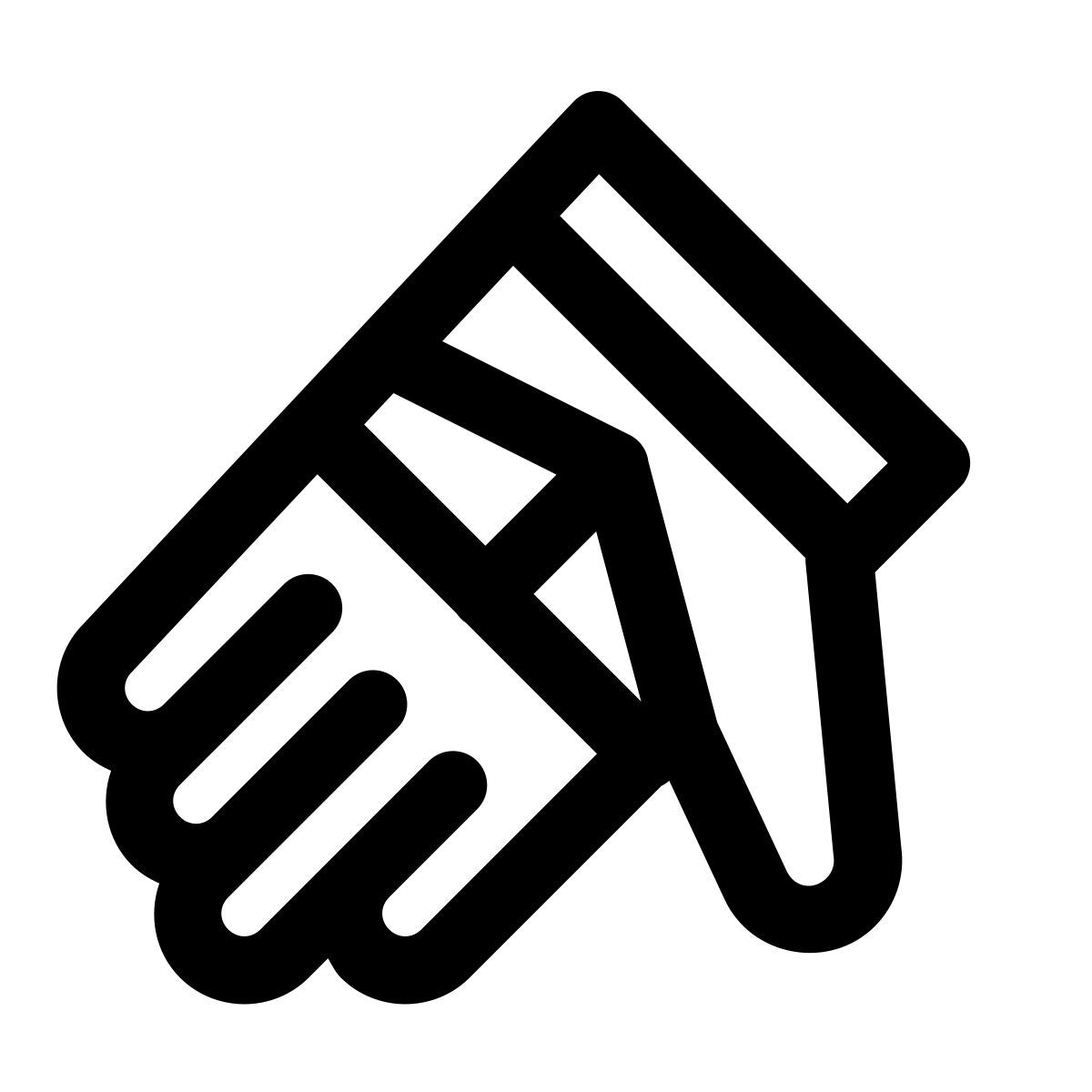 windows 11 outline style handschuh icon