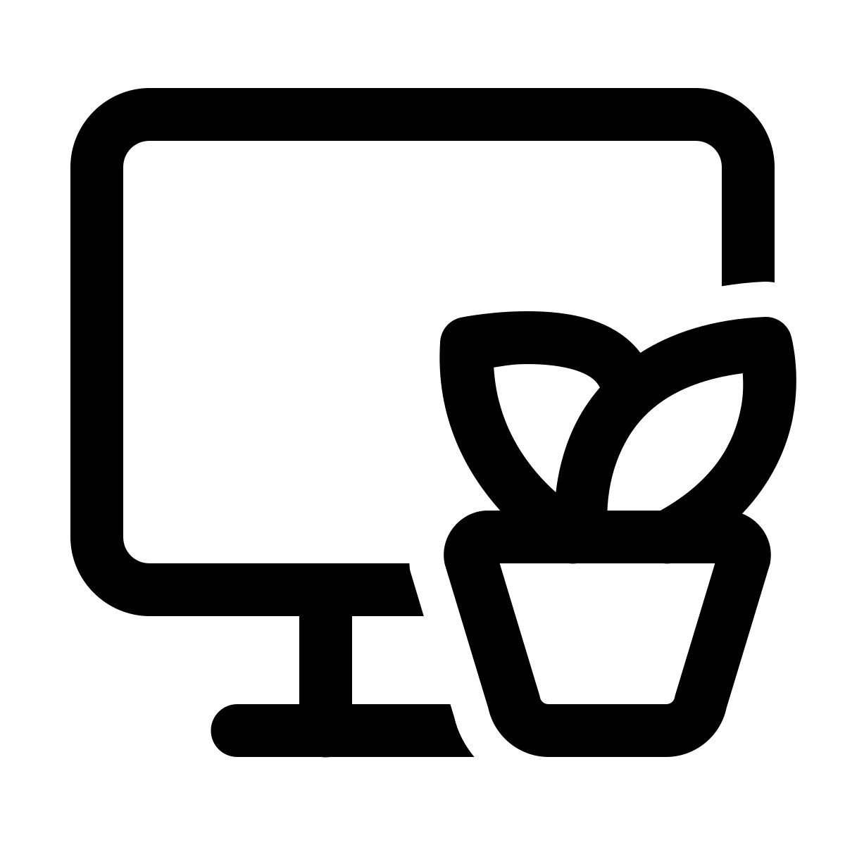 windows 11 outline style casa e ufficio icon