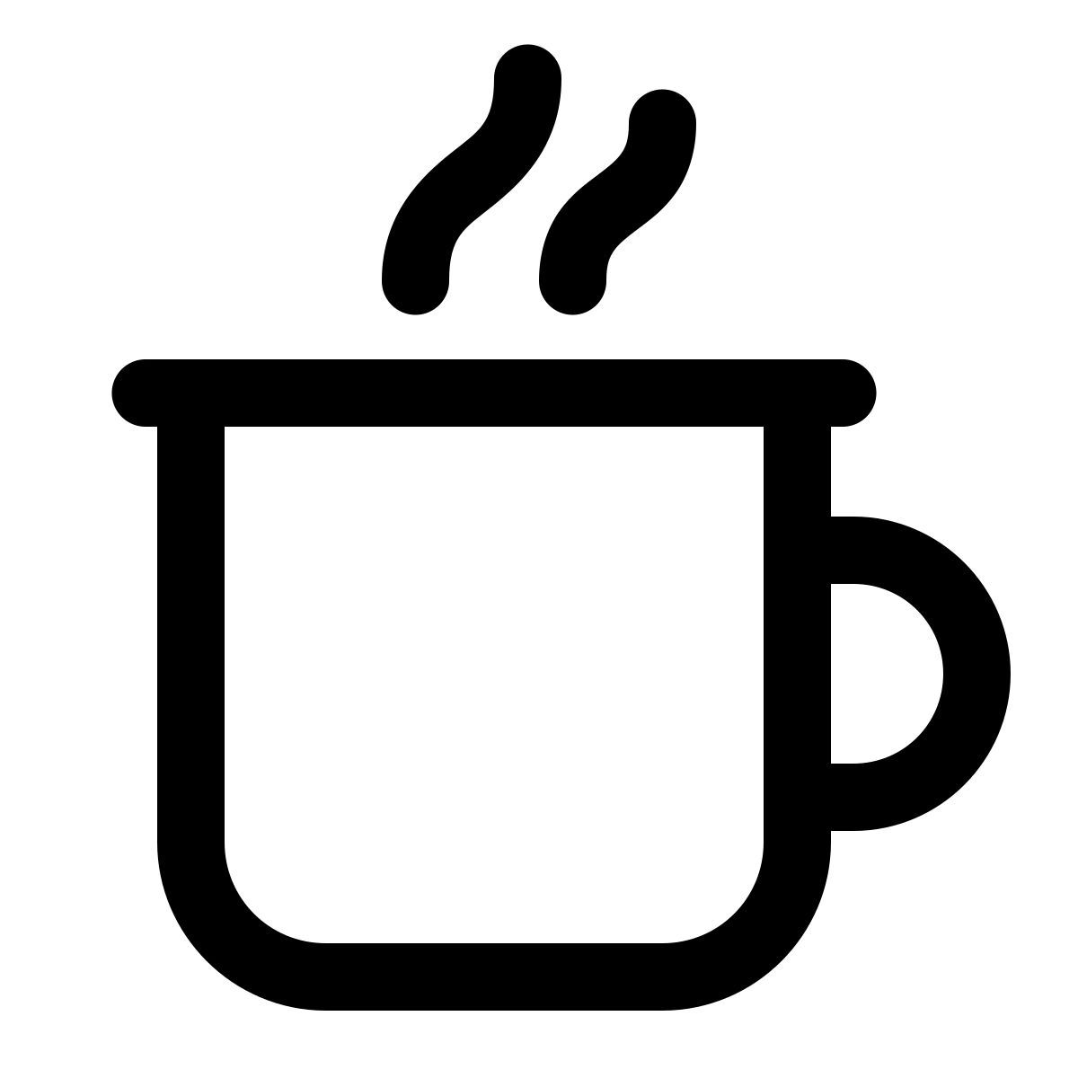 windows 11 outline style hot chocolate icon