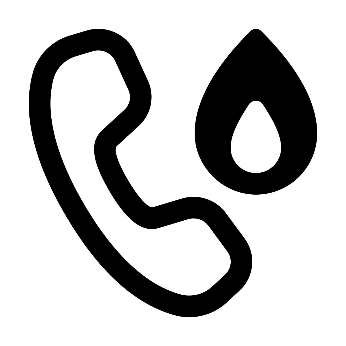 windows 11 outline style hot line icon