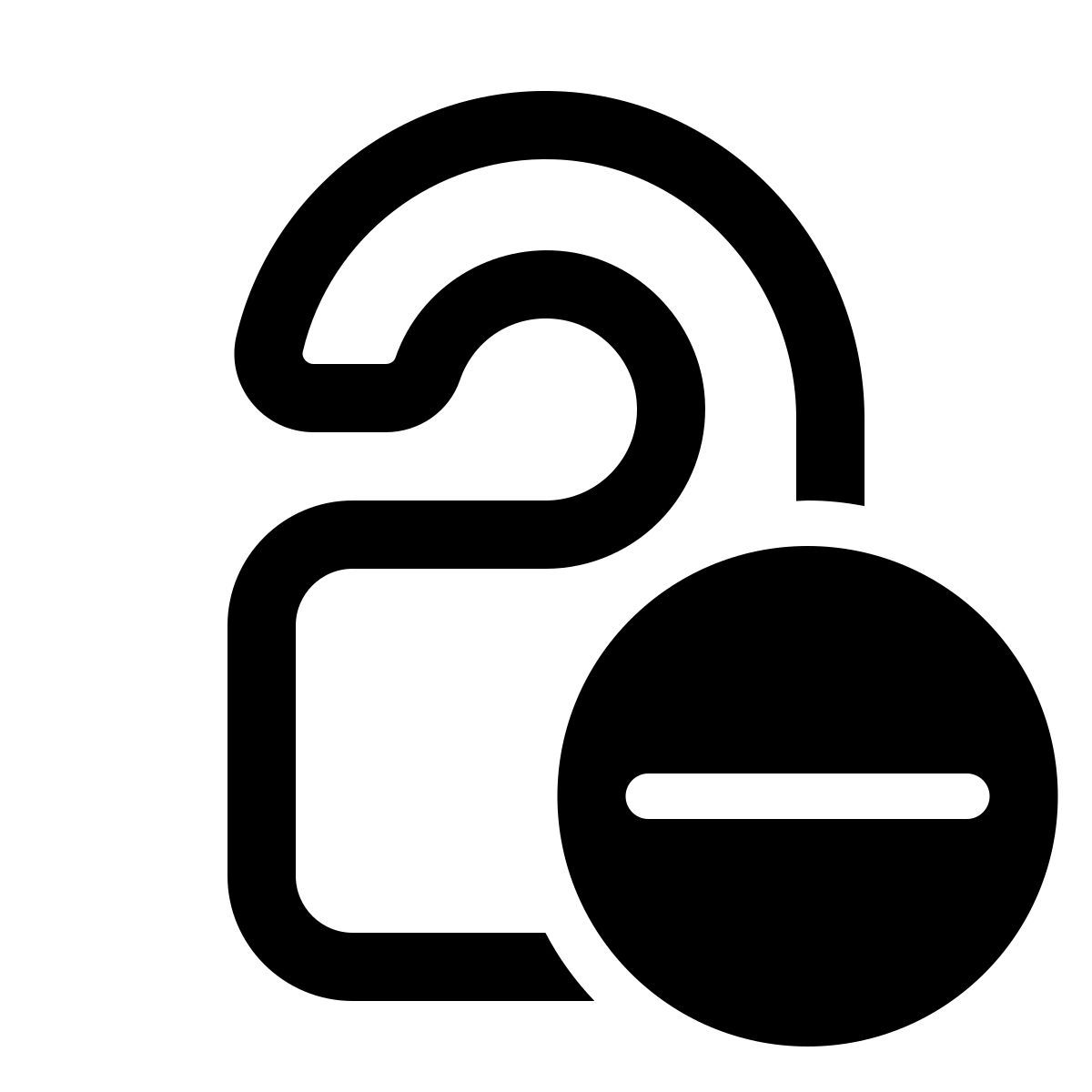 windows 11 outline style porta per hotel icon