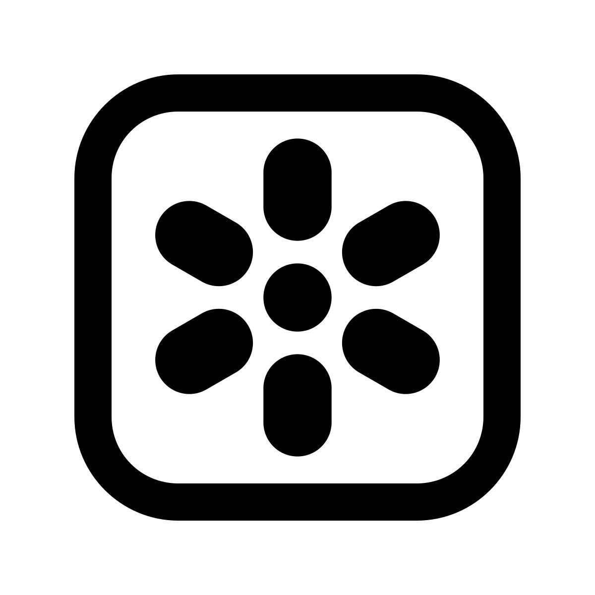 windows 11 outline style human generator icon