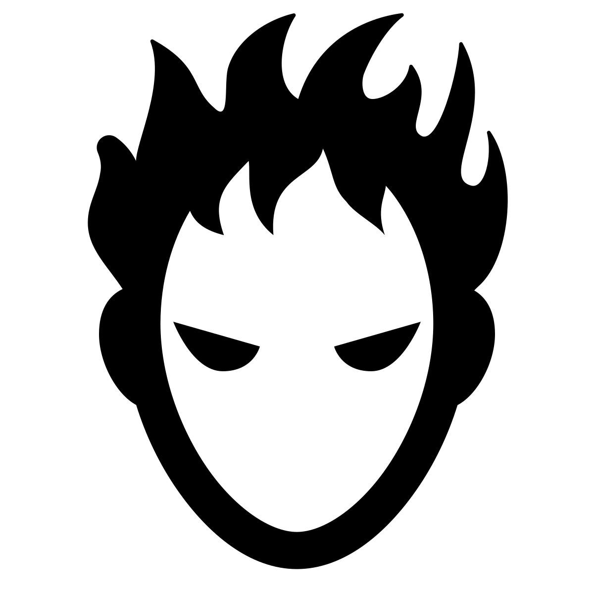 windows 11 outline style human torch icon