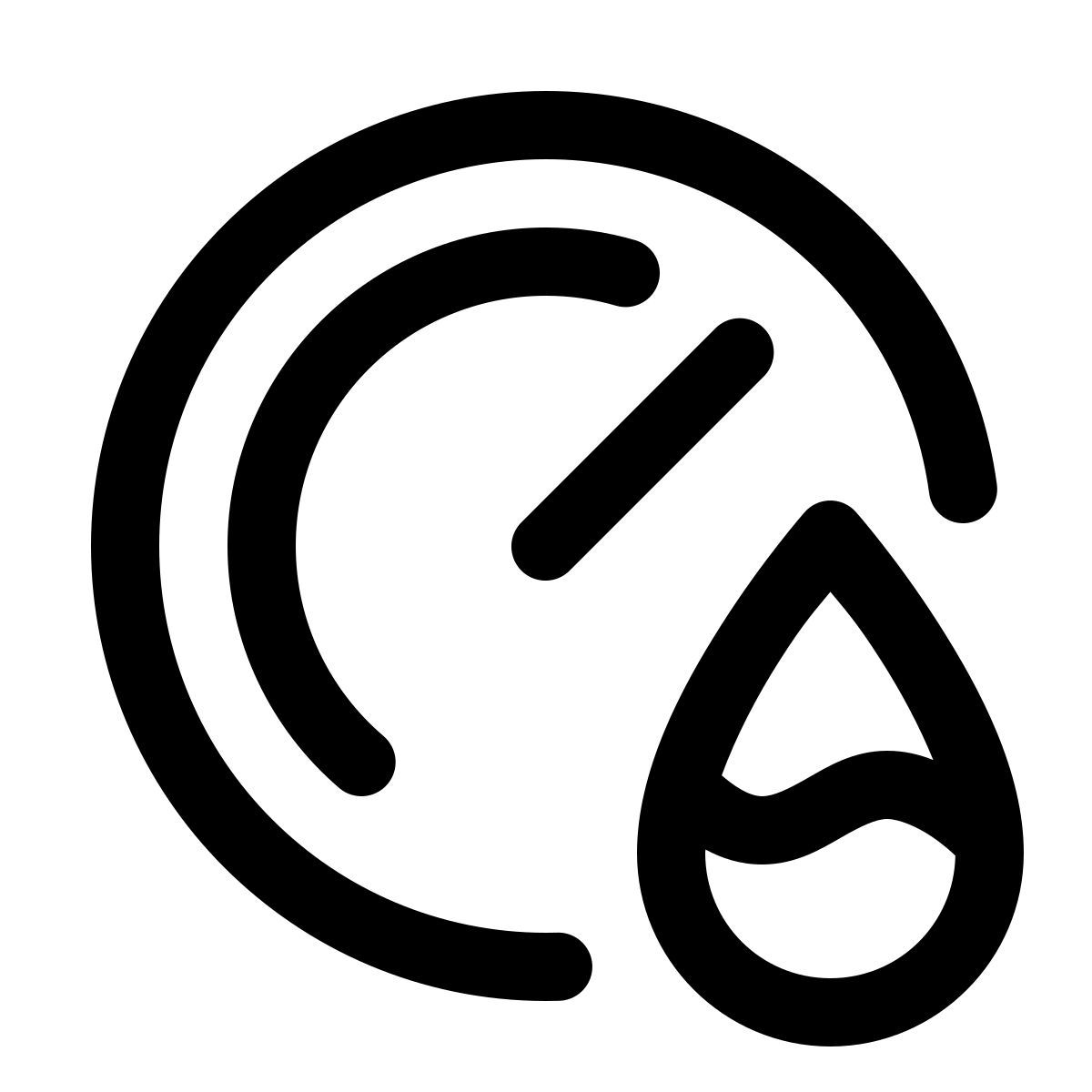 windows 11 outline style humedad icon