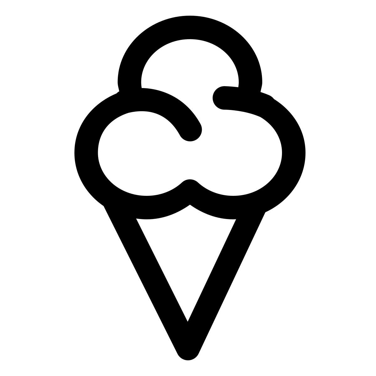 windows 11 outline style cornet de glace icon