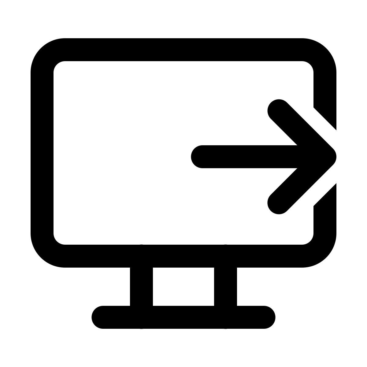 windows 11 outline style imac exit icon