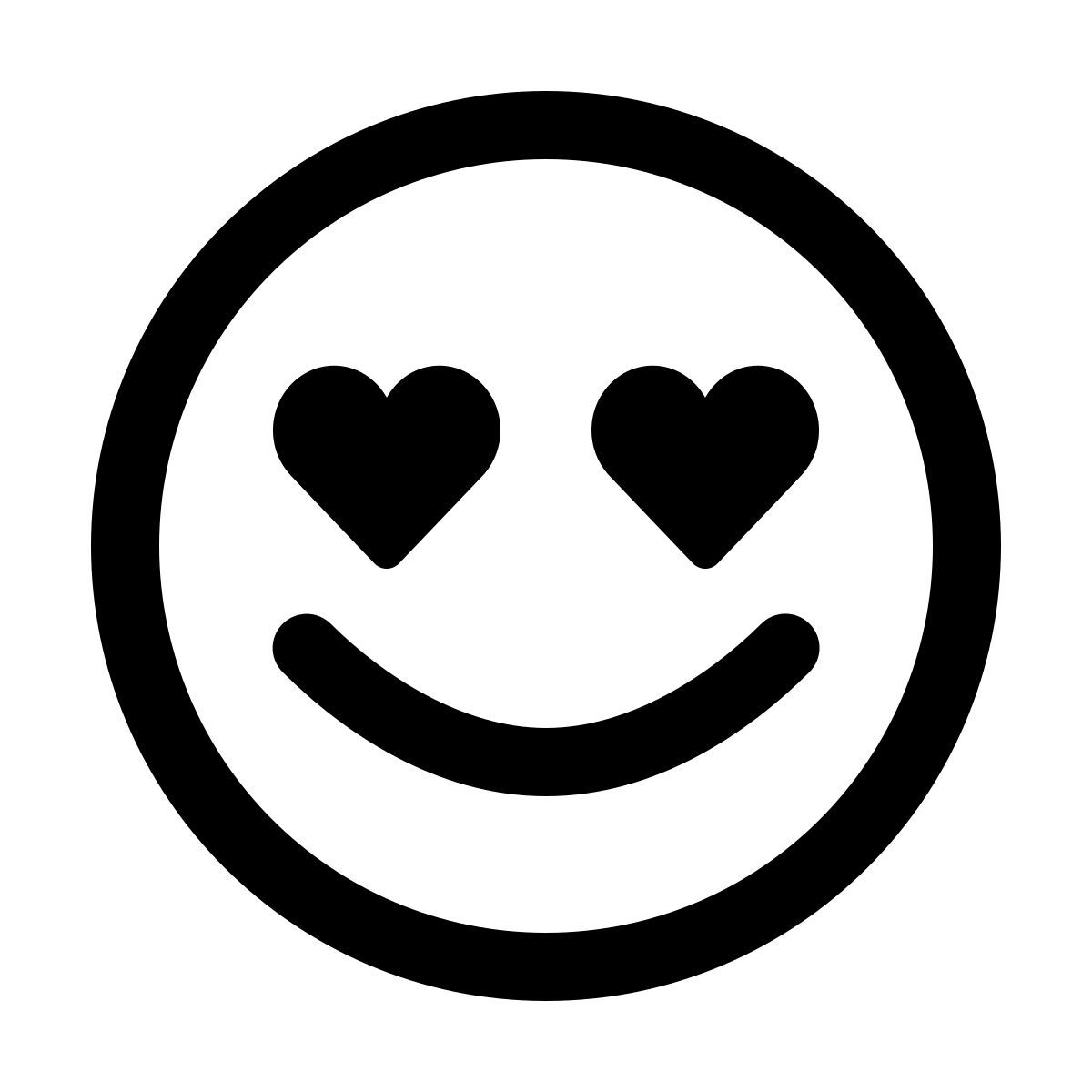 windows 11 outline style 恋爱中 icon