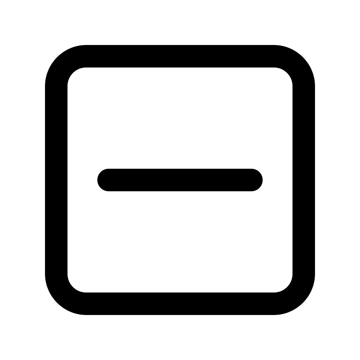 windows 11 outline style case à cocher indéterminée icon