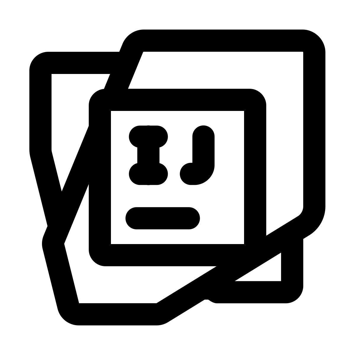 windows 11 outline style intellij icon