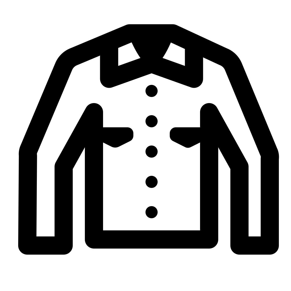 windows 11 outline style 牛仔夹克 icon