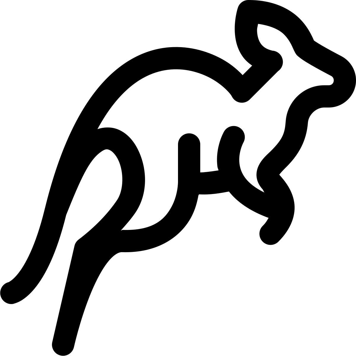 windows 11 outline style canguro icon