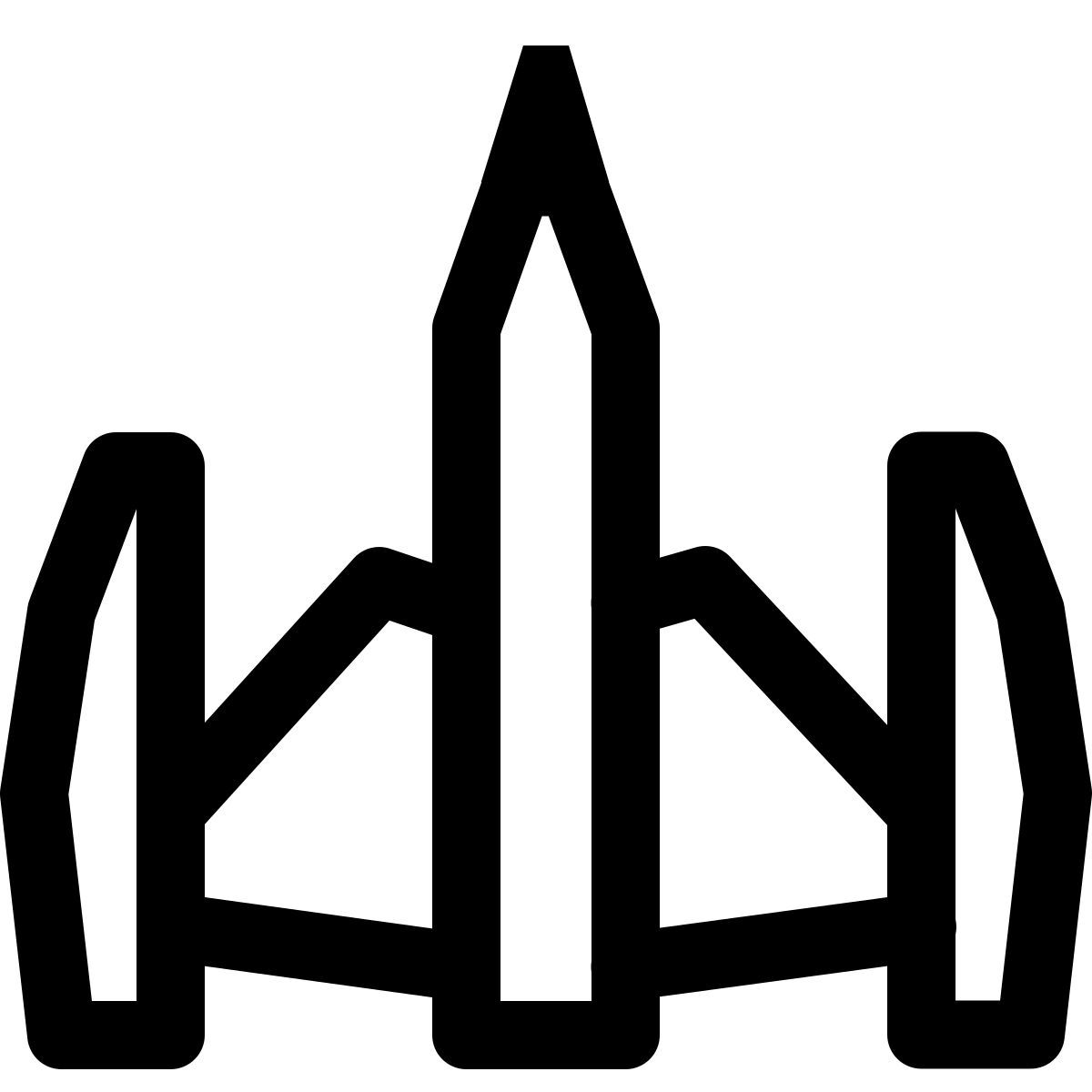 windows 11 outline style crucero de batalla clase klingon d5 icon