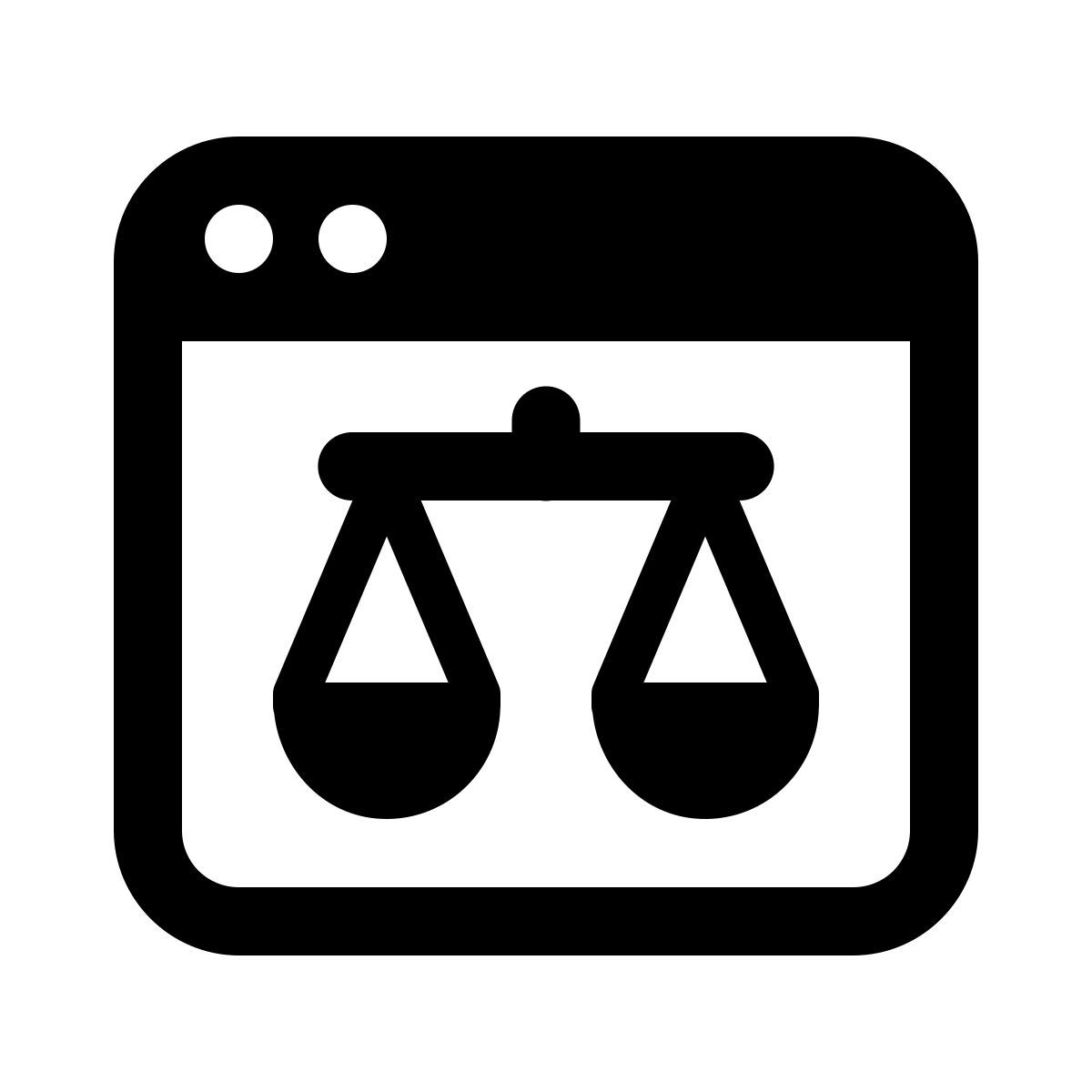 windows 11 outline style portal de derecho icon