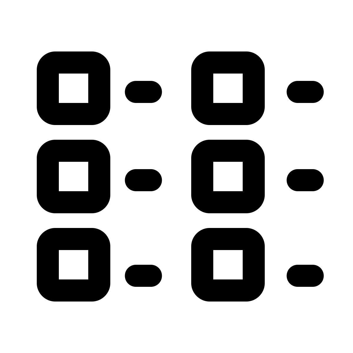 windows 11 outline style 列表2 icon